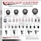 Service Caster 3'' Maroon Polyurethane Wheel Swivel 7/8'' Square Stem Caster Set 2 Brakes, 4PK SCC-SQ20S314-PPUB-MRN-PLB-78-2-S-2 - alternate 5